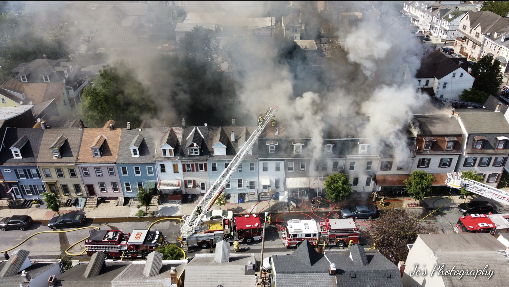 Fire in Easton